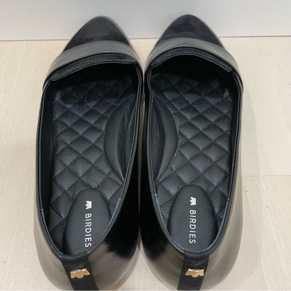 Birdies Blackbird Flats Women's Size 9.5 Black Quilted Licorice Leather - Picture 9 of 15